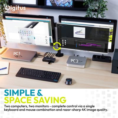 6. Digitus DS-12856 KVM-Switch Grau