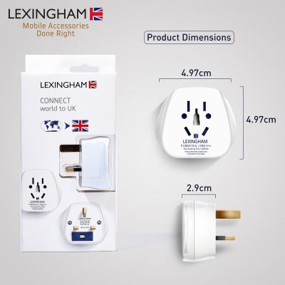 5. LEXINGHAM Universaler Reiseadapter WELT -> UK