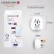 5. LEXINGHAM Universaler Reiseadapter WELT -> UK