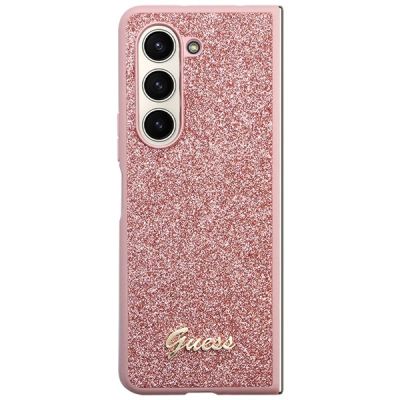 2. Guess Glitter Script Hülle für Samsung Galaxy Z Fold 5 – Rosa