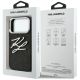 8. Karl Lagerfeld IML Glitter KL Diamond Logo Hülle für iPhone 17 Pro - Schwarz