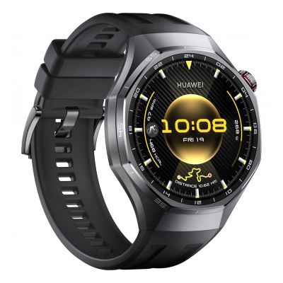 3. Huawei WATCH GT 6 Pro 46 mm Smartwatch | GPS (Satellit) | AMOLED | 1,47 Zoll | Wasserdicht | Schwarz