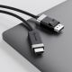4. ALOGIC FUDPHD2-SGR 2m DisplayPort HDMI-Kabeladapter Schwarz, Grau