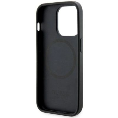 7. Guess GUHMP14LHGCFSEK iPhone 14 Pro 6,1" schwarz/schwarzes Hardcase GCube Stripes MagSafe
