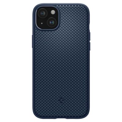 7. Spigen Mag Armor Hülle mit MagSafe für iPhone 15 Plus – blau