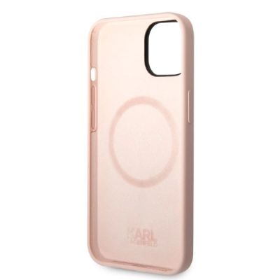 7. Karl Lagerfeld KLHMP14MSNIKBCP iPhone 14 Plus 6.7" Hardcase pink/pink Silikon Ikonik Magsafe