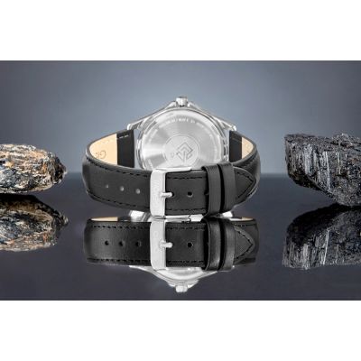 6. Giewont Elegance Saphirschwarze Herrenuhr GW5160-A2
