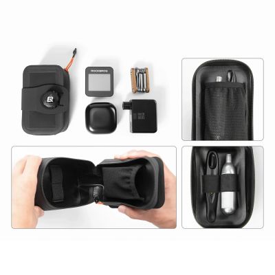 4. Rockbros AS-150 Wasserdichte Multifunktions-Satteltasche mit Flaschenhalter – Schwarz