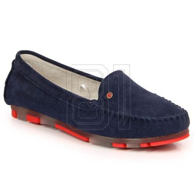 Filippo W PAW201D marineblaue Wildleder-Mokassins 