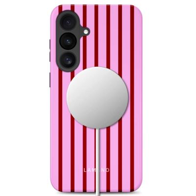 4. Tech-Protect Lamano MagSafe Schutzhülle für Samsung Galaxy S26 FE – Rot-Pink