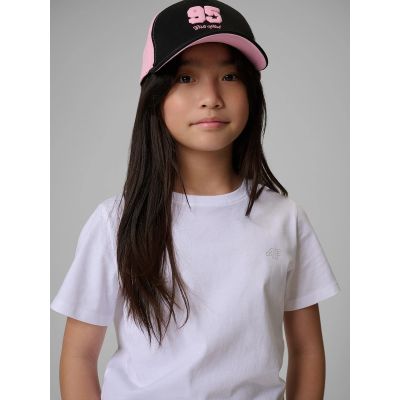 4. Glattes Mädchen-T-Shirt mit Regular Fit 4F 4FJRMM00TTSHF3553-10S