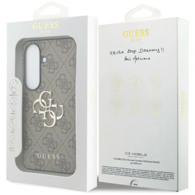 8. Guess 4G Big Metal Logo Hülle für Samsung Galaxy S26 Plus - Braun