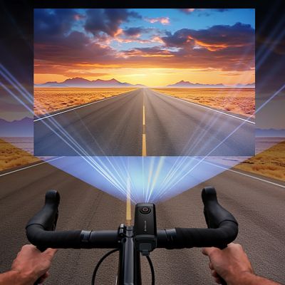 9. AKEEYO 710 Lite Lenker-Actionkamera für Fahrräder und Motorräder – Schwarz