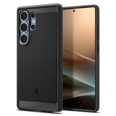 2. Spigen Rugged Armor Mag Hülle für Samsung Galaxy S25 Ultra – Schwarz