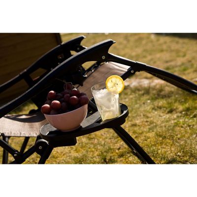 22. Faltbarer Gartenstuhl mit Sonnendach 173 x 52/65 x 110 cm, braun