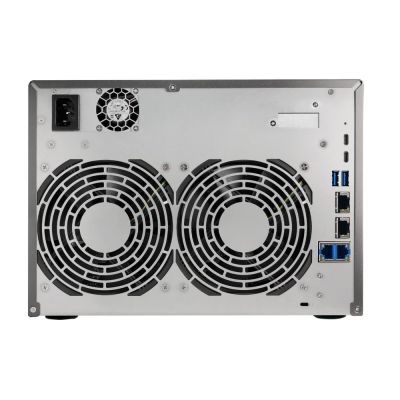 8. NAS Asustor AS6808T; Tower; 8x (3,5" SATA HDD/ 2,5" SSD); AMD Ryzen Embedded V3C14; 16 GB ECC DDR5 SODIMM (max. 64 GB), 2x 10GbE, 2x 5GbE, 4x M.2 2280 NVMe PCIe 4.0, 2x USB 4.0, 2x USB 3.2 Gen, 1x optionale 10GbE-Karte