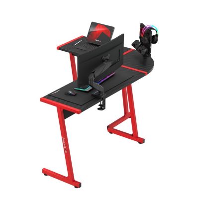 4. Huzaro Hero 6.0 Roter Gaming-Schreibtisch