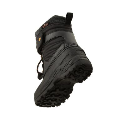5. Lee Cooper Kinder-Winterstiefel, schwarze gefütterte Schneestiefel mit Klettverschluss