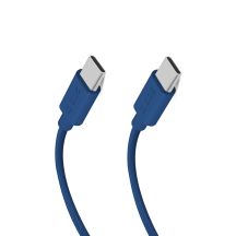 SBS TECABLETISSUETCB USB-C – USB-C-Kabel 1,5 m 60 W geflochten – blau