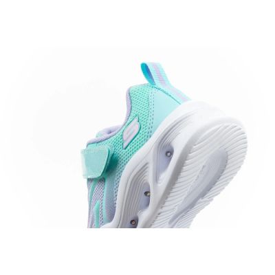 7. Skechers Color Breeze LED Kinder-Sportschuhe für Mädchen, Türkis
