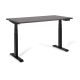 Schreibtisch/Tisch mit verstellbarer Höhe UNIQUE ACTIVE I 14-C103W-B-140-YZ-13, schwarzes Gestell, anthrazitfarbene Tischplatte, 140 x 70 cm
