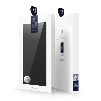 7. Dux Ducis Skin Pro Hülle für iPhone 16 Pro mit Klappe und Kartenfach – Schwarz
