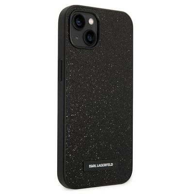4. Karl Lagerfeld KLHCP14MG2ELK iPhone 14 Plus 6.7" Hardcase schwarz / schwarz Glitter Plaque Logo
