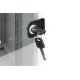29. Wandmontierter Netzwerkschrank 10" 9U Rack 312x300, Glastür, grau, ungeteilt, montiert, 30 kg