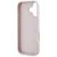 7. Guess Grained Big 4G Logo Small Classic Logo Hülle für iPhone 16 - Pink