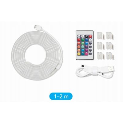 5. Vention Silikon-Neon-LED-Streifen mit IR-Fernbedienung, USB-5V-Netzteil, 2 m