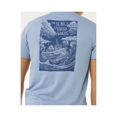 5. Herren RIP CURL Keep On Trucking Kurzarm-T-Shirt Blau