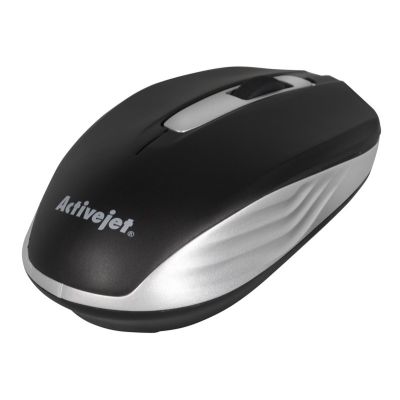 2. Activejet AMY-313 Kabellose USB-Maus (optisch; 1200 DPI; schwarz und grau)