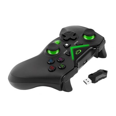 7. Esperanza EGG112K Wireless Gamepad (PC, PS3, Xbox One; schwarz, grün)