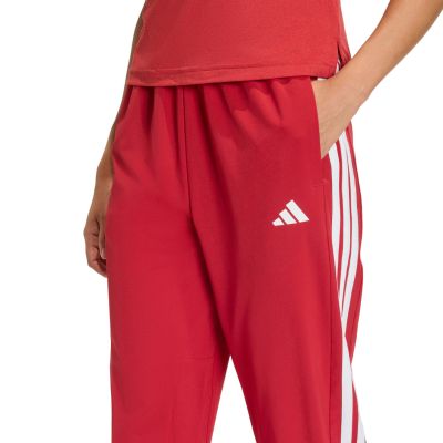 4. adidas Train Essentials 3-Streifen Webhose für Damen Rot KF8554