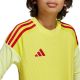 7. adidas Tiro 25 Competition Langarm-Torwarttrikot für Kinder, Gelb und Rot, KJN2020