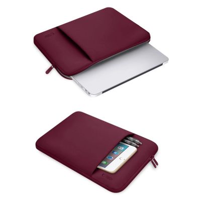 7. Tech-Protect Neopren-Laptoptasche 13" - Burgunderrot