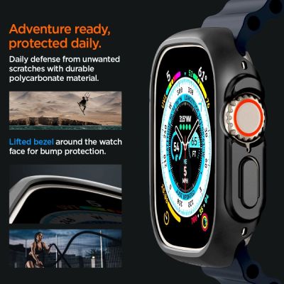 14. Spigen Thin Fit Gehäuse für Apple Watch Ultra (49 mm) – Schwarz