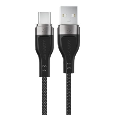 Acefast C11-04 USB-A - USB-C 3A Kabel 1,2m Magnetgeflecht - Schwarz