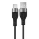 Acefast C11-04 USB-A - USB-C 3A Kabel 1,2m Magnetgeflecht - Schwarz