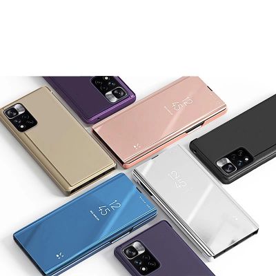 4. Clear View Hülle für Oppo A76 / Oppo A36 / Realme 9i schwarz