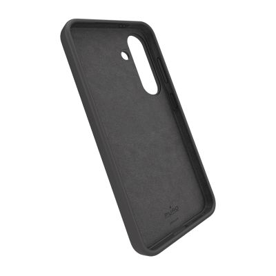 4. Puro Icon Silikonhülle für Samsung Galaxy S25 – Schwarz
