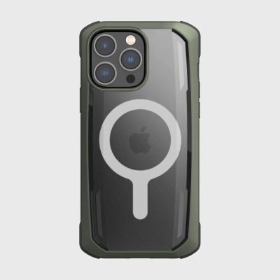 2. Raptic X-Doria Secure Case für iPhone 14 Pro Max mit gepanzerter MagSafe-Hülle grün