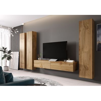 6. VIGO Vitrine „180“ 180/40/30 Eiche Wotan