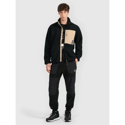 2. Herren-Sherpa-Fleece mit Stehkragen, Regular Fit 4F 4FRAW25TFLEM456-20S