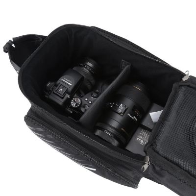 8. Wozinsky Fahrrad-Gepäckträgertasche mit Schultergurt, 9 l (Regenschutz inklusive), Schwarz (WBB22BK)