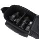 8. Wozinsky Fahrrad-Gepäckträgertasche mit Schultergurt, 9 l (Regenschutz inklusive), Schwarz (WBB22BK)