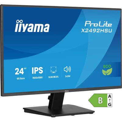 20. iiyama ProLite 24-Zoll Full HD IPS-Panel mit schmalen Rändern an allen Seiten und Energieeffizienzklasse B