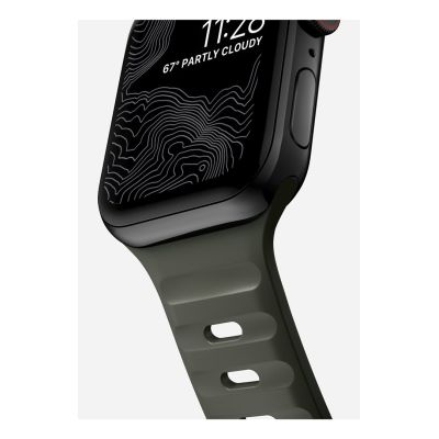 3. NOMAD Sportarmband - Armband für Apple Watch 46 mm/49 mm mit FKM (aschgrün)