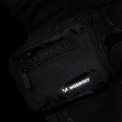 9. Wozinsky WSB-W1 Unisex-Schultertasche mit verstellbarem Riemen, wasserdicht – schwarz
