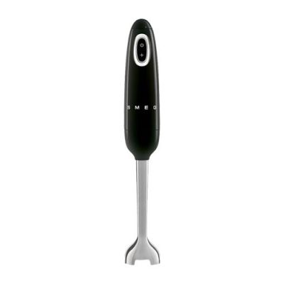 11. Smeg HBF03BLEU (101121) Stabmixer 700W Schwarz, Edelstahl